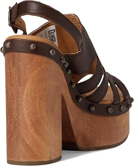 Dingo Gema Women's Dress Sandals Brown : 9 B - Medium, Leather - Image 4