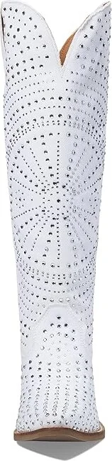 Dingo Honkytonk Honey Women's Boots White : 6 B - Medium, Canvas - Image 2
