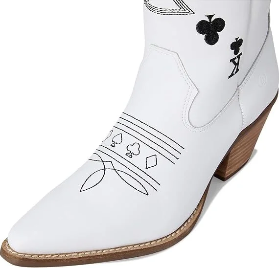 Dingo King Of Clubs Cowboy Women's Boots White : 9.5 B - Medium, Leather - Image 2