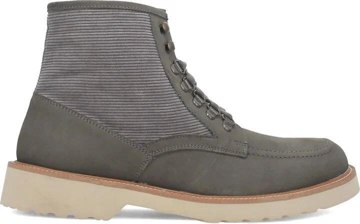 Dingo Mens Carlsbad Lace Up Round Toe Casual Boots Ankle - Grey - Size 9.5 M
