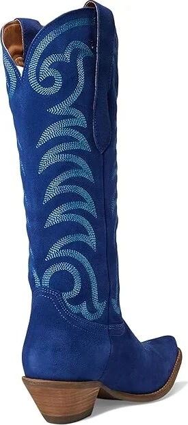 Dingo Movin' On Cowboy Women's Boots Blue : 11 B - Medium, Suede - Image 4