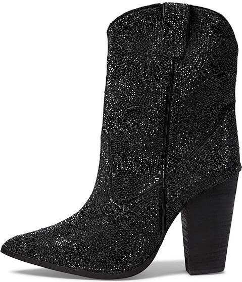 Dingo Neon Moon Leather Bootie Women's Shoes Black : 6 B - Medium - Image 5