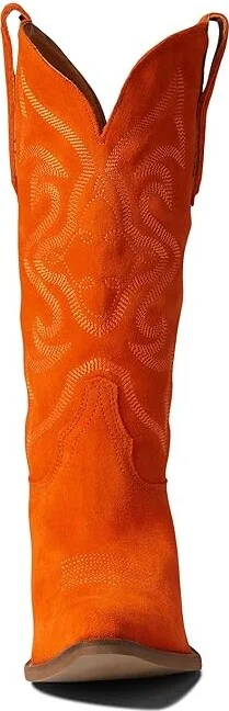 Dingo Out West Cowboy Women's Boots Orange : 6 B - Medium, Leather - Image 2