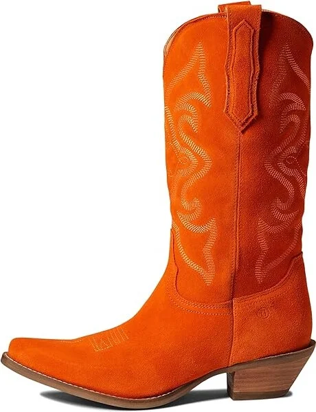 Dingo Out West Cowboy Women's Boots Orange : 6 B - Medium, Leather - Image 5