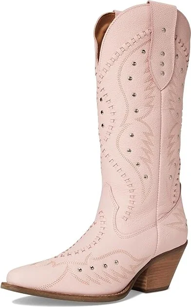 Dingo Pretty 'n Pink Cowboy Women's Boots White : 7.5 B - Medium, Leather - Image 11