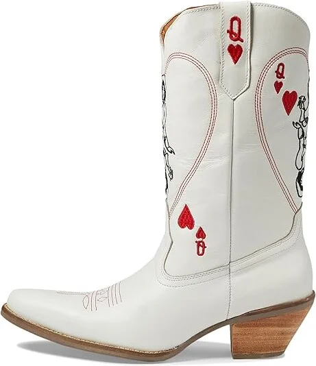 Dingo Queen A Hearts Women's Boots Black : 8 B - Medium, Leather - Image 11