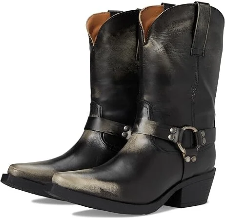 Dingo Ride A Way Cowboy Women's Boots Black : 6 B - Medium, Leather