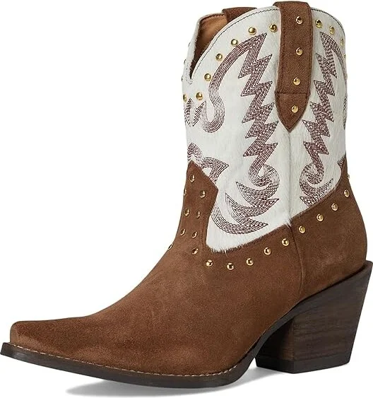 Dingo Rodeo Queen Cowboy Women's Boots Brown : 9.5 B - Medium, Leather/Rubber/Suede - Image 5