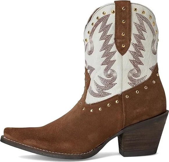 Dingo Rodeo Queen Cowboy Women's Boots Brown : 9.5 B - Medium, Leather/Rubber/Suede - Image 6