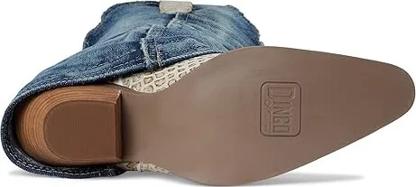 Dingo Shabby Leather Boot Women's Boots Blue : 8.5 B - Medium - Image 3