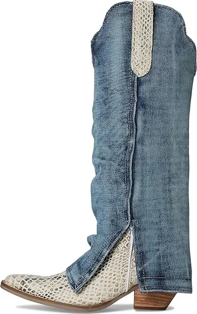 Dingo Shabby Leather Boot Women's Boots Blue : 8.5 B - Medium - Image 6