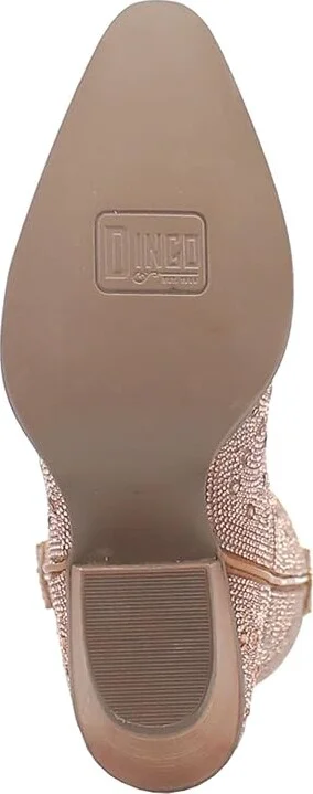 Dingo Silver Dollar Leather Boot Women's Shoes Rose Gold : 7.5 B - Medium - Image 3