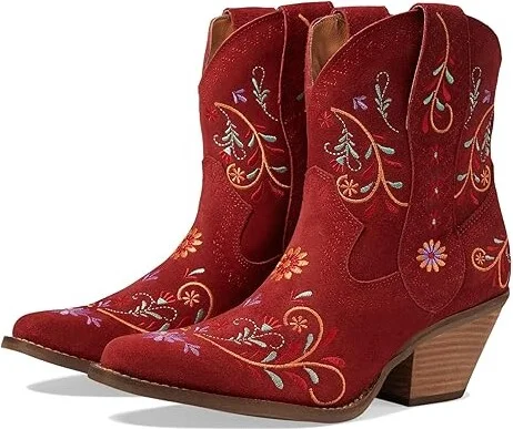 Dingo Sugar Bug Women's Boots Red : 7 B - Medium, Leather