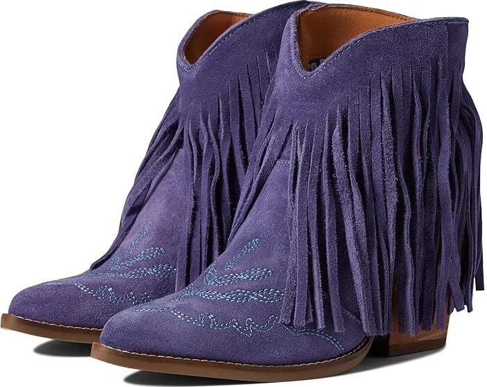 Dingo Tangles Women's Boots Plum : 6.5 B - Medium, Leather