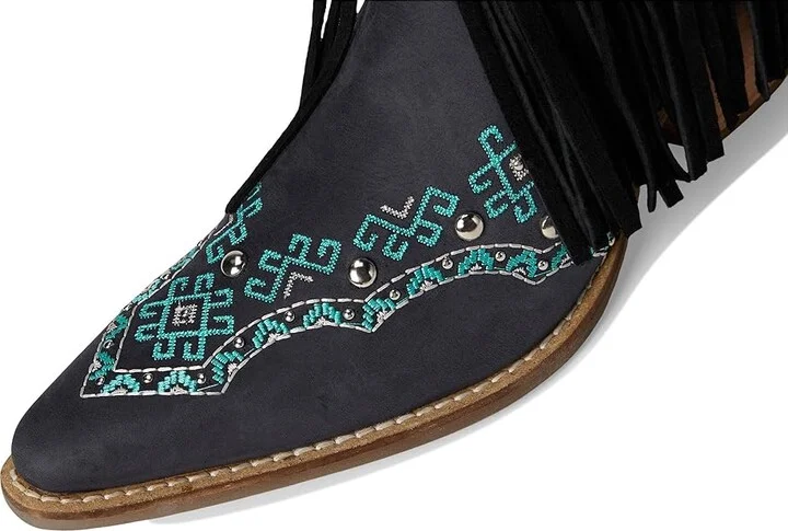 Dingo Tequila Sunrise Suede Women's Boots Cowboy Women's Boots Black : 8.5 B - Medium, Leather - Image 2