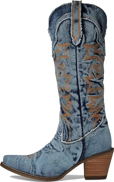 Dingo Texas Tornado Women's Shoes Blue : 6 B - Medium, Textile - Image 5