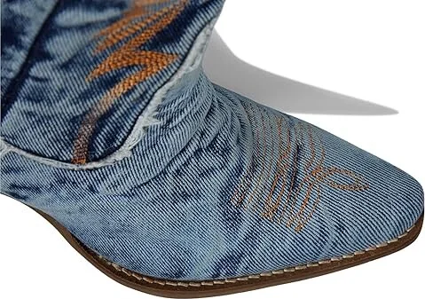 Dingo Texas Tornado Women's Shoes Blue : 6 B - Medium, Textile - Image 6