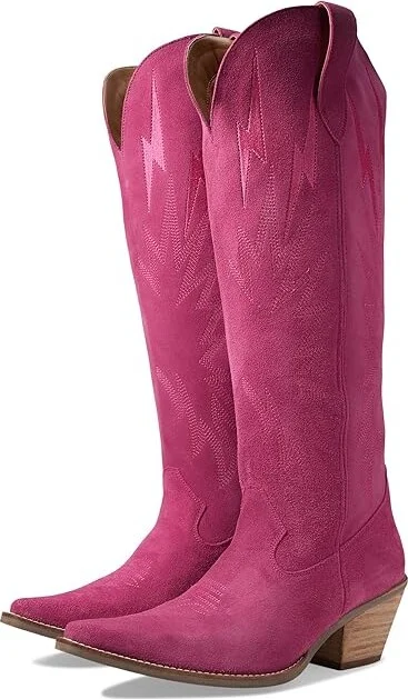 Dingo Thunder Road Women's Boots Fuchsia : 7.5 B - Medium, Leather