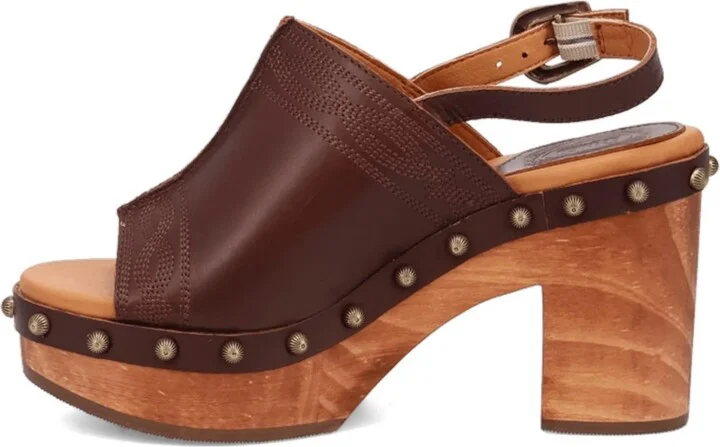 Dingo Women's Clover Wooden Sandal - Image 2
