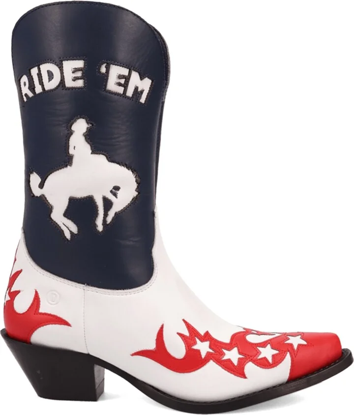 Dingo Women's Cowgirl Leather Boot - Image 6