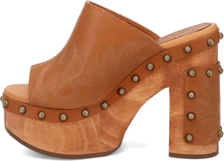 Dingo Women's Free Spirit Wooden Sandal - Image 7