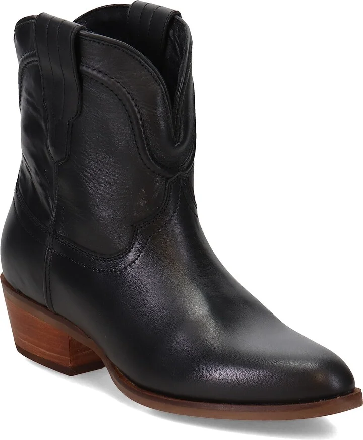 Dingo Womens Seguaro Round Toe Casual Boots Ankle Low Heel 1-2" - Black - Size 7.5 M