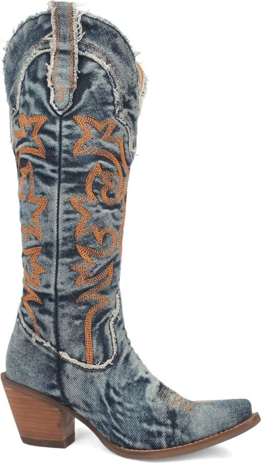 Dingo Women's Texas Tornado Denim Boots - Image 2