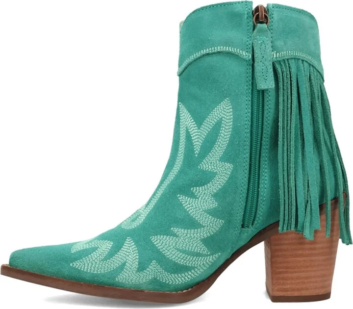 Dingo Women's Wild Sage Leather Bootie - Image 11