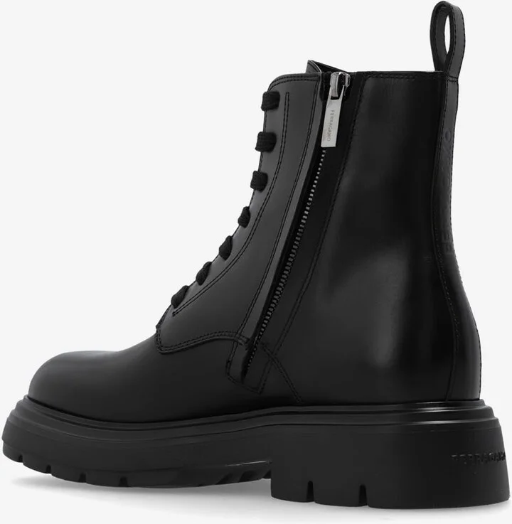 Dionne Combat Leather Boots - Image 2