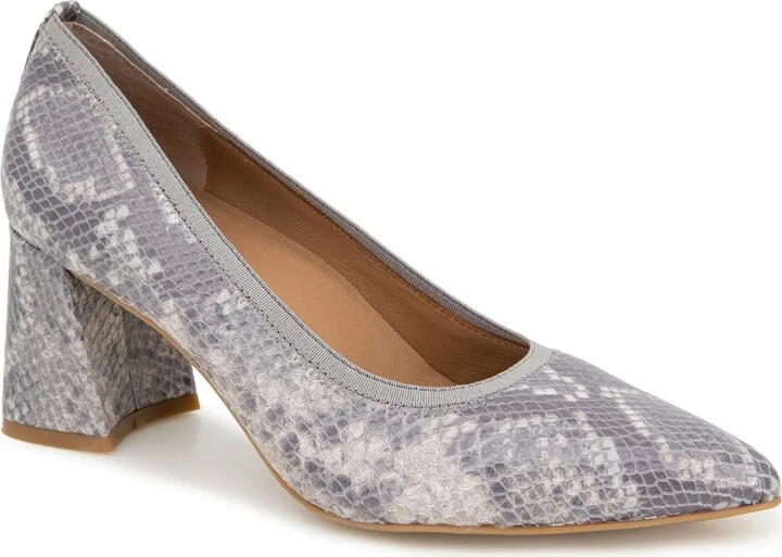 TAUPE SNAKE LEATHER