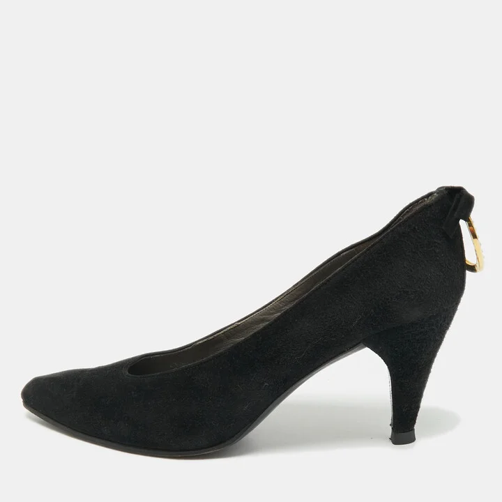 Dior Black Suede Pointed Toe Pumps Size 36