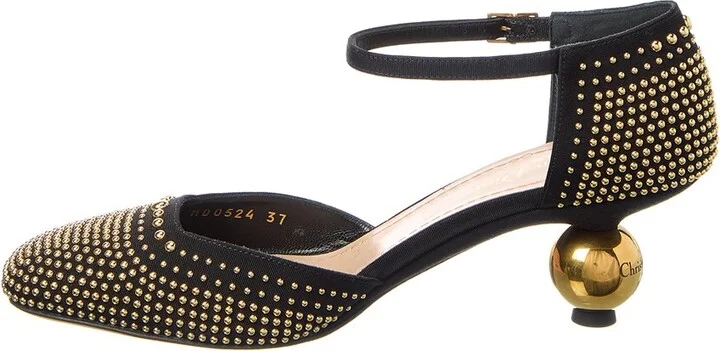 Dior D-Idole Canvas & Leather Pump - Image 2