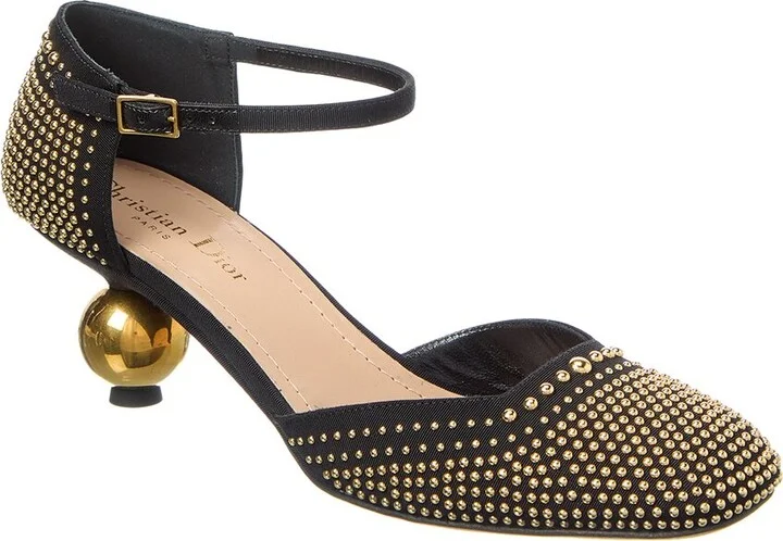 Dior D-Idole Canvas & Leather Pump