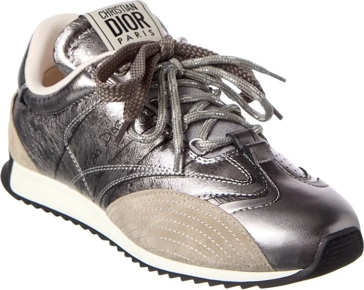 Dior D-Sketch Nylon & Leather Sneaker