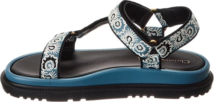 Dior D-Wave Canvas Sandal - Image 2
