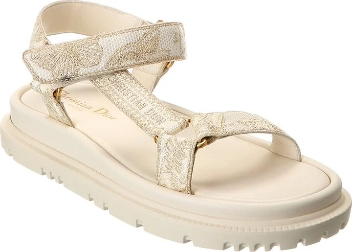 Dior D-Wave Canvas Sandal