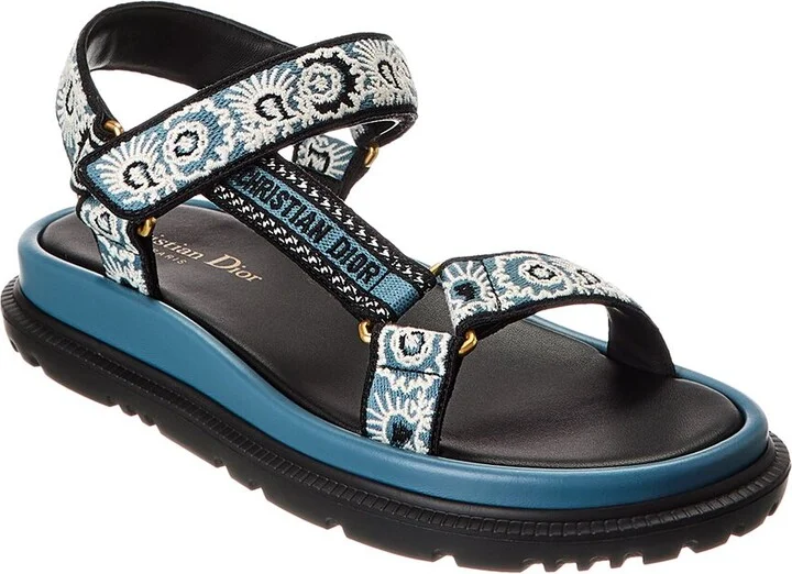 Dior D-Wave Canvas Sandal