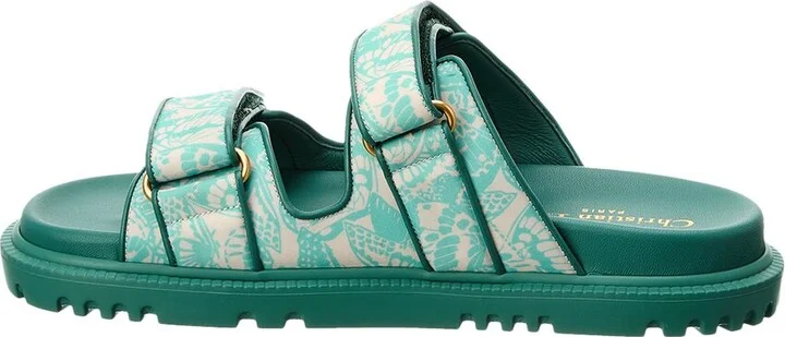 Dior Dioract Canvas & Leather Sandal - Image 2