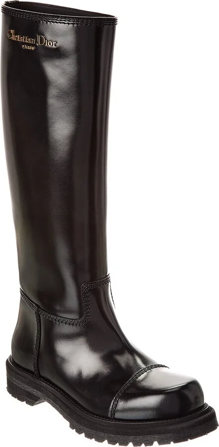 Dior Diorebel Leather Knee-High Boot
