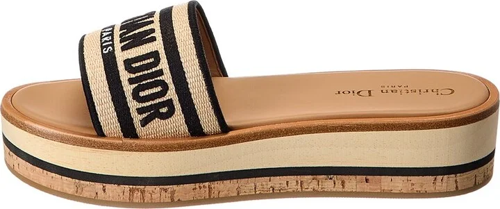 Dior Dway Canvas Platform Sandal - Image 2