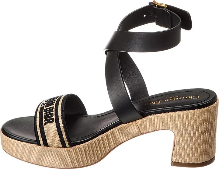 Dior Dway Leather Platform Sandal - Image 2