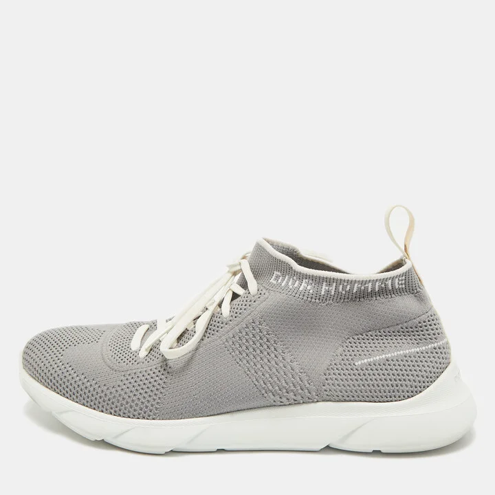 Dior Grey Fabric B28 Socks Sneakers Size 40.5