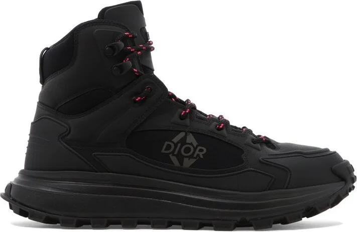 Dior Homme Logo Detailed High-Top Sneakers
