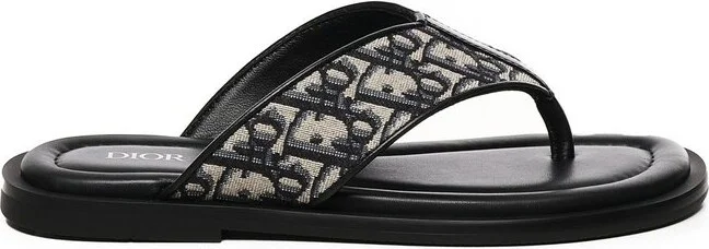 Dior Homme Logo Jacquard Slip-On Sandals