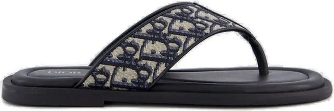 Dior Homme Logo Jacquard Slip-On Sandals