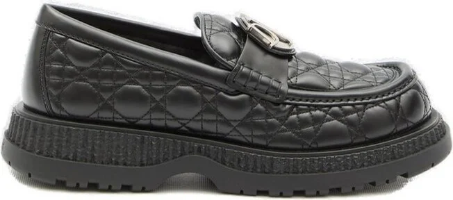 Dior Homme Logo Plaque Slip-On Buffalo Loafers