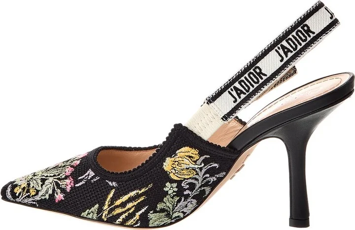 Dior J'adior Canvas & Leather Slingback Pump - Image 2