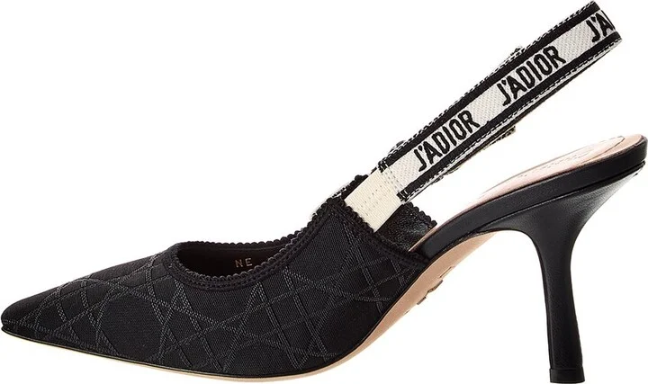 Dior J'adior Canvas & Leather Slingback Pump - Image 2