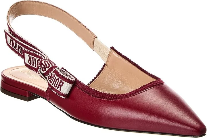 Dior J'Adior Leather Slingback Flat