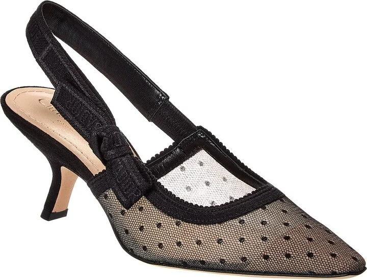 Dior J'adior Mesh & Suede Slingback Pump